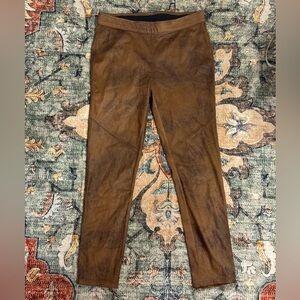 Free People Never Let You Go Vegan Leather Suede Leggings 28